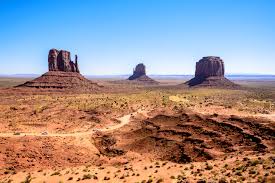 The Mittens and Merrick Butte in Monument Valley